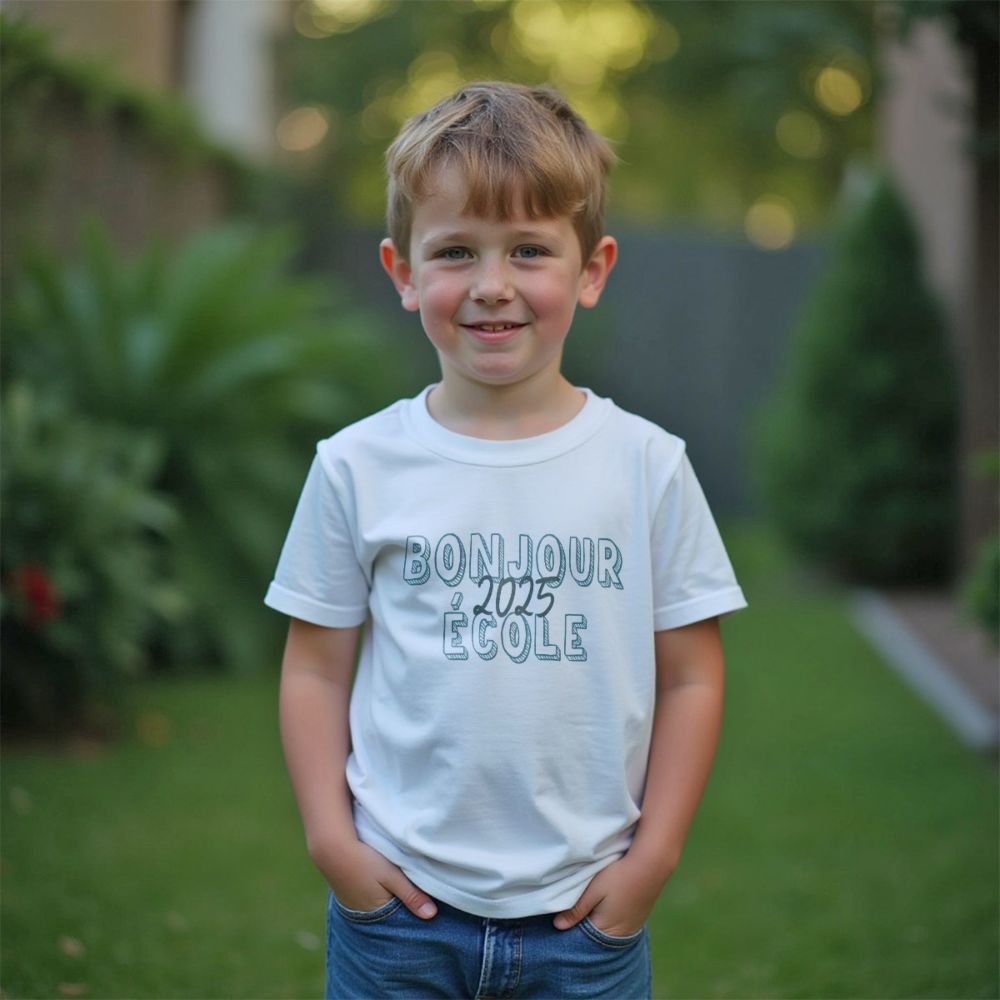 T-Shirt personnalisé Enfant - Ecolier