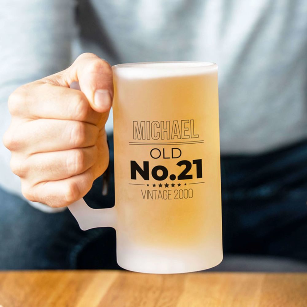 Chope de bière anniversaire