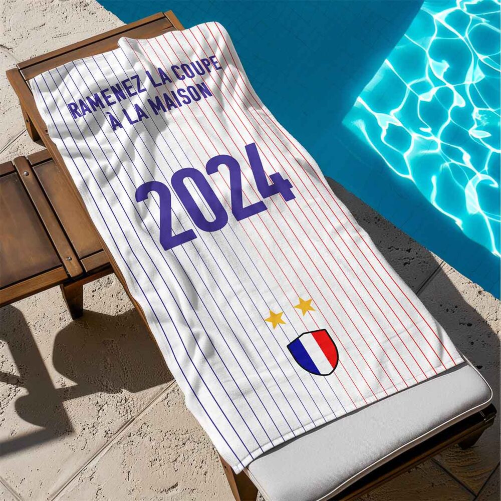 Serviette personnalisée Euro de football