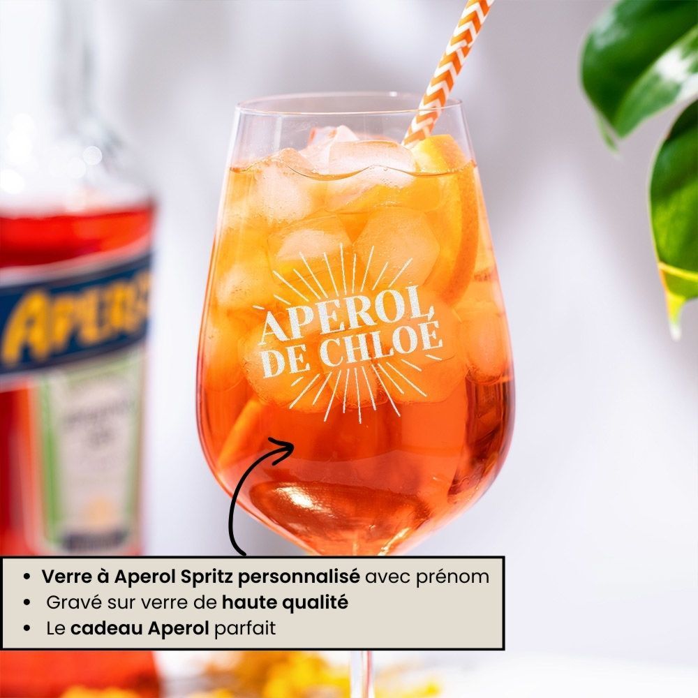 Coffret cadeau verre Aperol et chope de bière