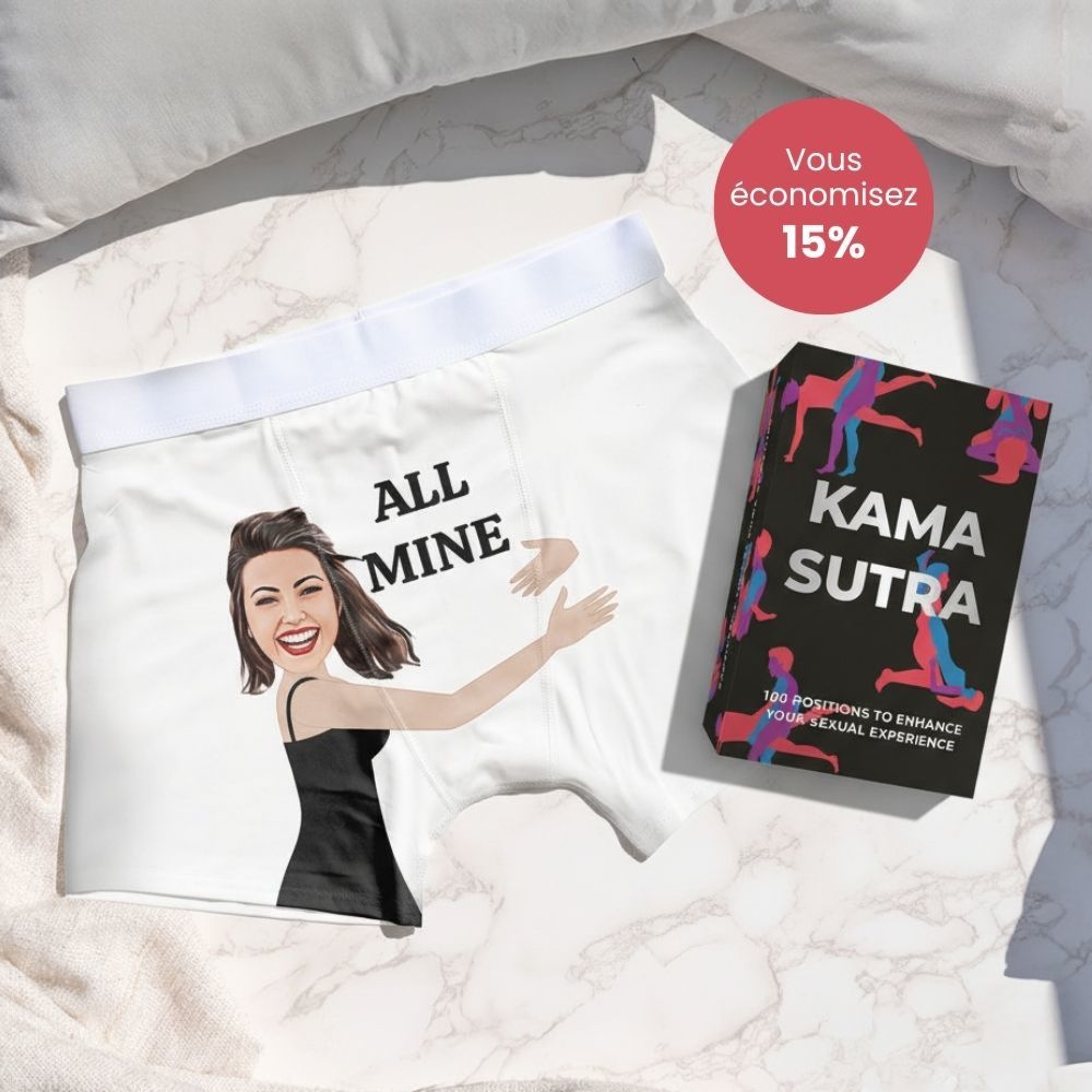 Geschenkset Boxershorts und Kamasutra Karten