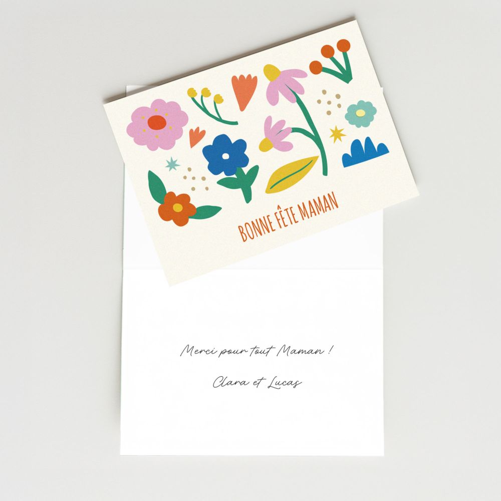 Carte personnalisée - Fête des Mères