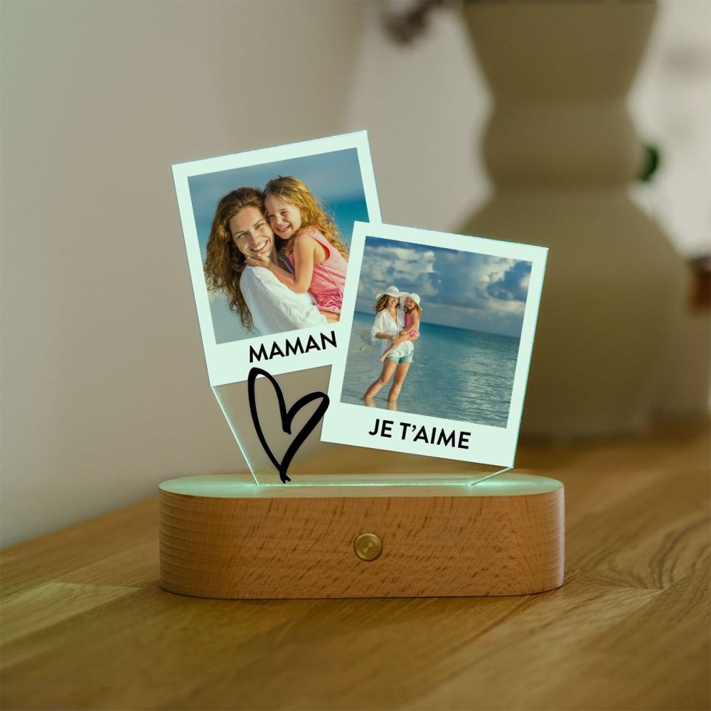 Lampe LED personnalisée design Polaroid