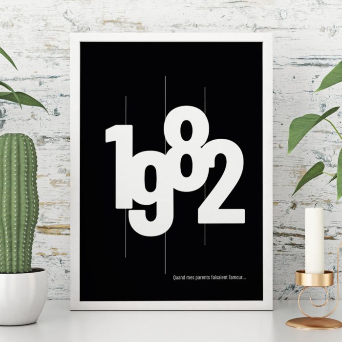 Année de Naissance - Poster Personnalisable