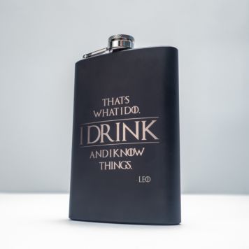 Flasque personnalisable I Know Things