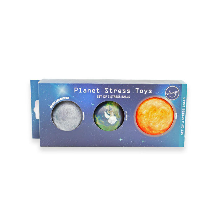 Balles anti-stress Soleil, Lune et Terre