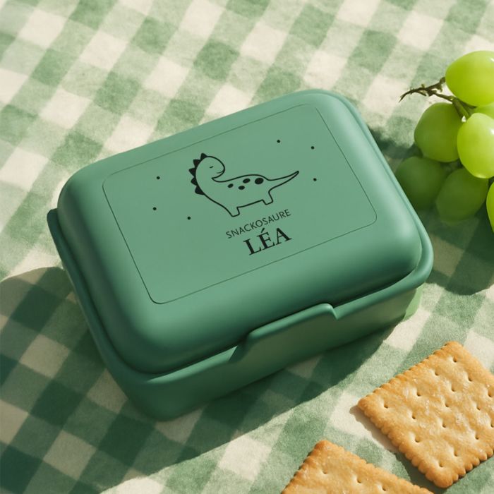 Boîte-repas personnalisée avec animal et nom