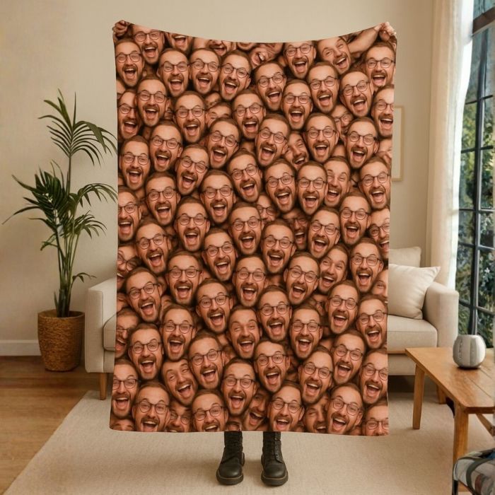 Couverture personnalisée avec visage