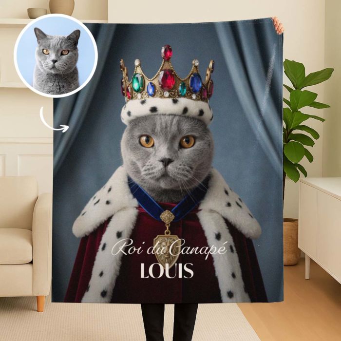 Couverture personnalisée - animal de compagnie en costume