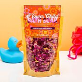 Sel de bain avec fleurs séchées