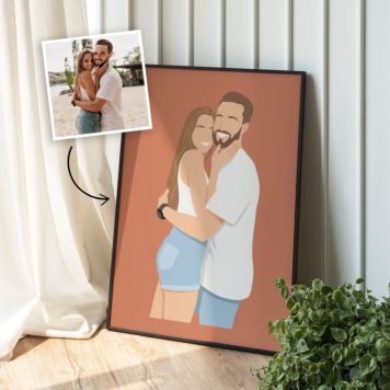 Affiche personnalisable avec illustration